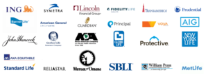 photo of life insurance company logos